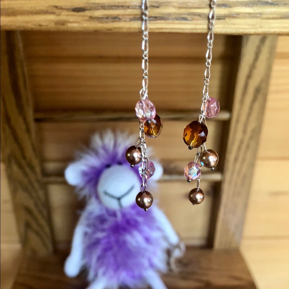 Sterling Silver Glam Julz Crystal Drop Earrings